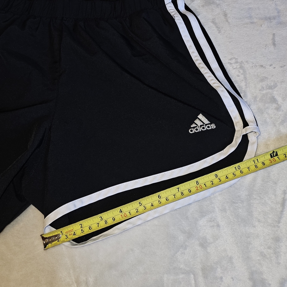 Adidas Climalite S4 Running Shorts Black with White Stripe Small - Picture 10 of 11